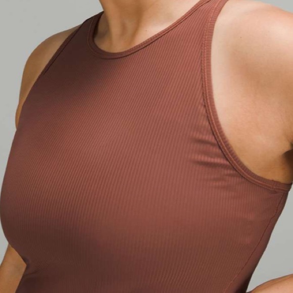 Lululemon Base Pace Ribbed Tank Ancient Copper Size 4 - Picture 5 of 7
